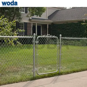 Supplier Wholesale Chainlink Fence Net Galvanized Cyclone Wire Mesh Chain Link Fence