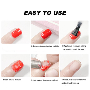 Vente en gros OEM 10ml 15ml bouteille de vernis à ongles amovible Uv Gel vernis à ongles facile à enlever magique dissolvant de vernis à ongles - Product Image 5