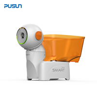 PUSUN pour Smart Pro Robot de Tennis de Table Portable Réglable à 3 Roues 260+ Trajectoires de Balle Personnalisées Contrôle à Distance par APP Durable Ping-Pong