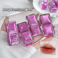 Bily Bear Juicy Glossy Lip Tint OEM ODM Tahan Lama Melembapkan Lip Gloss Berkilau Tidak Lengket Melembapkan Bibir Mengkilap