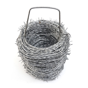 Vente directe d'usine, rouleau de fil barbelé, fil de fer galvanisé, fil barbelé à double brin, clôture en fil barbelé pour la sécurité, clôture de protection en maille - Product Image 1