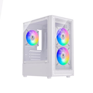 Le plus récent boîtier de jeu d'ordinateur PC <span class=keywords><strong>blanc</strong></span> d'armoire de tour moyenne châssis de Gamer de bureau MATX - Product Image 1