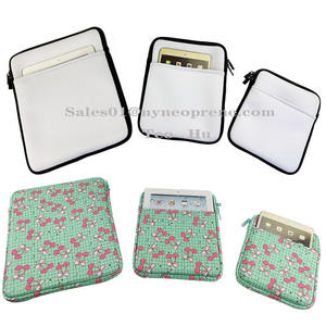 Funda de libro de neopreno portátil duradera, espacios en blanco de sublimación, cremallera, 3 tamaños, cubiertas Kindle, bolsa de libro blanca lisa, funda para portátil - Product Image 4