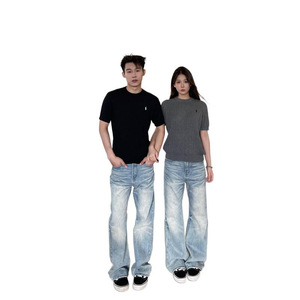 Camiseta de Verano de Una Pieza para Hombre, Tejida, Informal, a la Moda, de Lujo Ligero, de Manga Corta - Product Image 5