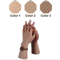 Main d'entraînement réutilisable en silicone, modèle de main squelette, texture réaliste, pour la pratique du nail art et du henné en Inde, idéale pour les débutants