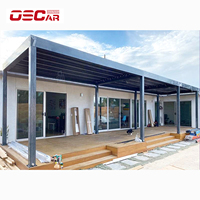 Pergola Bioclimatique de Luxe à Toit à Lames Orientables en Aluminium, Design Moderne, Kits de Pergola Métallique, Serre DIY, Turquie