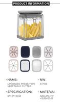 Multifunctionele Handmatige Keuken Frietjes Chips Cutter Snijmachine Chopper Groentegereedschapssnijder Fruitsalade Snijder