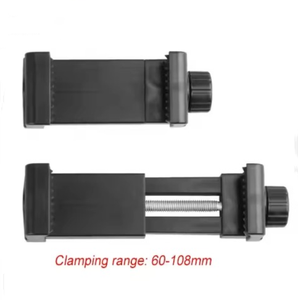 Adaptateur de trépied pour smartphone, support de téléphone portable pour tous les téléphones, rotation verticale et horizontale, pince réglable en plastique pour bureau - Product Image 4