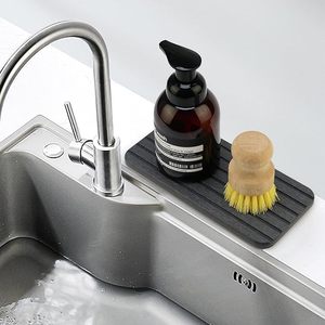 CF Confezione da 2 Vassoi Assorbenti in Terra Diatomacea per Bagno e Cucina, Asciugatura Rapida, Porta Sapone e Organizzatore per Lavello - Product Image 3