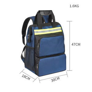 Multifunctional Electrician Work Shoulder <b>Bag</b> Oxford Zipper Wear-Resistant <b>Canvas</b> Hardware Tool <b>Bag</b> Communication Repair - Product Image 6