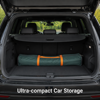 Carpa instantánea para acampar de 3-4 personas - Carpa familiar impermeable de 3000 mm con cubierta para lluvia para senderismo al aire libre en EE. UU. y la UE