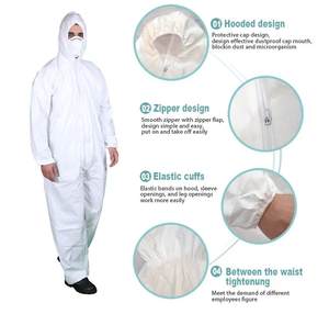 Combinaison de travail jetable de TYPE 5B, TYPE 6B, combinaison antistatique microporeuse - Product Image 6