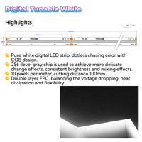 Tuya ZigBee feux sur rail avec Projection 2-wire CCT belt LED track light.100-watt et 20-watt DALI têtes de lumière sur rail