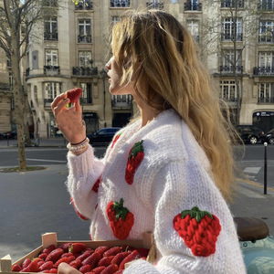 <span class=keywords><strong>Hiver</strong></span> 2021 Nouveau Loose Sweet Pregnant Maternity Hand Knit Sweater Cardigan Jacket Female Sweater for Women - Product Image 6