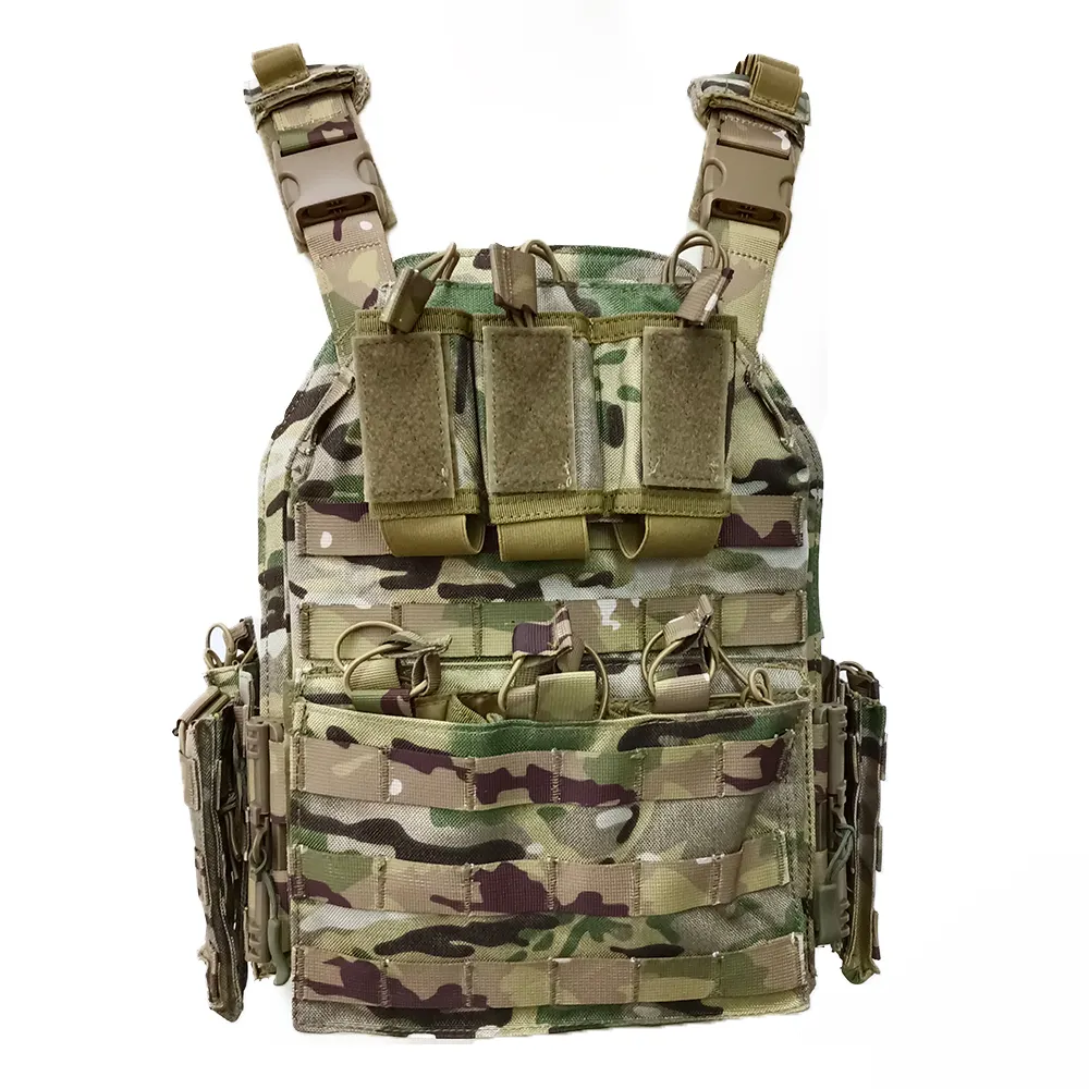 Sturdyarmor Colete tático de combate com equipamento de combate camuflagem multicampo à prova d'água para caça