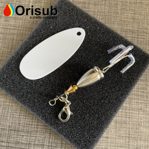 Señuelos <span class=keywords><strong>de</strong></span> Pesca Planos <span class=keywords><strong>de</strong></span> Aluminio <span class=keywords><strong>de</strong></span> Doble Cara con Sublimación Personalizada, Excelente Regalo para el Día del Padre - Product Image 3