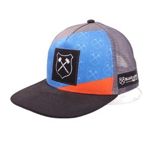 قبعة لسائقي الشاحنات للجولف 6 ألواح مخصصة مع شعار التطريز حافة مسطحة شبكة بلاستيكية خلفية من الخلف - Product Image 1