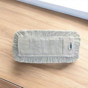 Gizmop Balai à poussière 40 cm en coton bouclé, tissu polyester, antibactérien, réutilisable, durable, auto-essoreur, pour parquet - Product Image 3