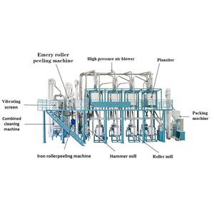 Moulin à farine, processus de fabrication de farine de maïs, élimination du germe, épluchage du maïs et broyage du maïs, machine de meunerie à vendre au Ghana avec prix - Product Image 2