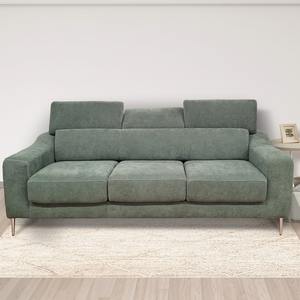 Canapé maxi 3 places WINSON avec sièges amovibles en tissu vert sauge - Product Image 1