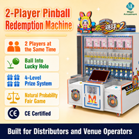 Machine à grue 2 joueurs, jeu d'arcade à monnayeur avec accepteur de billets, jeu de récompenses en métal pour centre de jeux, garantie 1 an