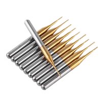 Fraise à gravure en carbure de tungstène avec revêtement titane 3.175mmx0.6mm, longueur 3mm, pour routeur CNC et machine de fraisage de PCB