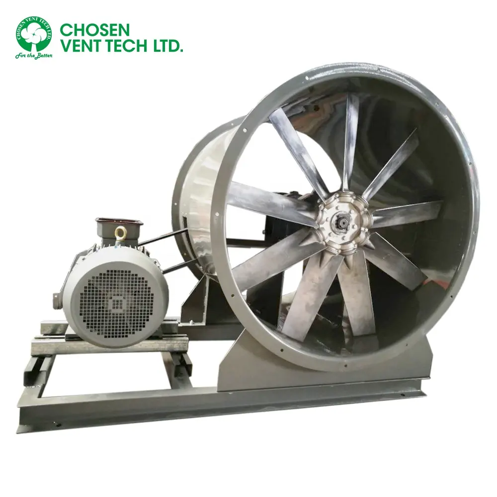 900Mm Volume Udara Yang Besar untuk Australia Belt Drive Tabung Axial Fan