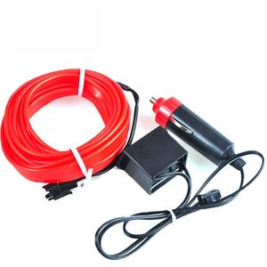 ไฟตกแต่งรถยนต์ลดราคา 1M 3M 5M สายไฟ EL สร้างบรรยากาศ แสงเย็น สำหรับตกแต่งภายในประตู คอนโซลหน้ารถ 10 สี 12V - Product Image 4