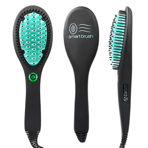 Custom Hair <strong>Brush</strong> Electric Ionic Hair Straightening Comb Private Label Hair Styling <strong>Brush</strong> <strong>Straightener</strong> - Product Image 2