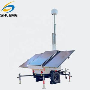 Torre Solar Móvil con Cámara de Vigilancia CCTV y Mástil Telescópico para Obras de Construcción, Iluminación de Trabajos en Carretera y Remolque Móvil - Product Image 5