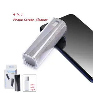 2023 OPULA Newest 2 In 1 Phone Screen Cleaner Spray Display Screen Cleaning Kit Microfiber Smart Phone Screen Cleaner Kit