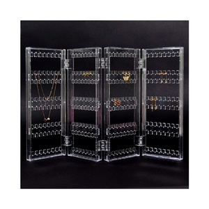 Có Thể Gập Lại Rõ Ràng Trong Suốt Acrylic Trang Sức Tổ Chức Hiển Thị Stand-Lưu Trữ Cao Đứng Hiển Thị Bông Tai, Dây Chuyền - Product Image 1