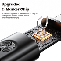 Cable de Carga Rápida USB C Toocki de 240W con Chip E-Marker, Cable Trenzado Resistente para Teléfonos Xiaomi