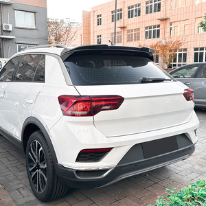 Volkswagen T-Roc Rear Trunk Spoiler Piano Black Carbon Fiber Texture Ducktail ABS Wing 2017 - Product Image 3