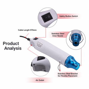 <span class=keywords><strong>Pistola</strong></span> <span class=keywords><strong>de</strong></span> <span class=keywords><strong>Calor</strong></span> Eléctrica Profesional <span class=keywords><strong>de</strong></span> 300W, Kit Portátil <span class=keywords><strong>de</strong></span> Grado DIY, <span class=keywords><strong>Pistola</strong></span> <span class=keywords><strong>de</strong></span> Aire Caliente para Termoencogimiento y Soldadura, Herramienta Térmica Manual OEM - Product Image 5