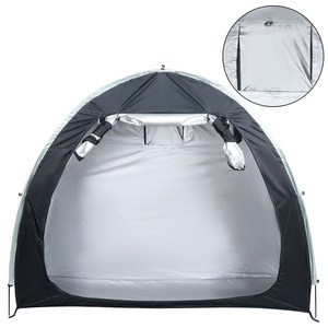 Tente de rangement de vélo Oxford imperméable à revêtement argenté pour l'extérieur, abri de vélo pliable de style sportif pour le <span class=keywords><strong>camping</strong></span> - Product Image 4