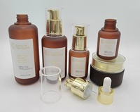 15ml 30ml Ambre Bouteille En Gros Cosmétique Clair Haut De Gamme Fond Épais Avec Sérum Pulvérisation Compte-gouttes Et Tête En Caoutchouc 30% 50% 100% PCR