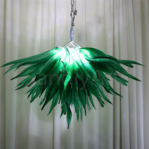Design ispirato alla natura illuminazione lampadario in erba di vetro Murano fatta a <span class=keywords><strong>mano</strong></span> - Product Image 1