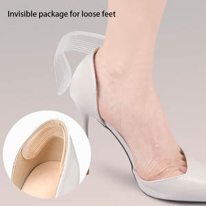 Nouveaux produits <span class=keywords><strong>GEL</strong></span> <span class=keywords><strong>ligne</strong></span> de flottaison forme talon autocollants talons hauts doux Anti-usure Anti-chute talon autocollants chaussures taille réglable - Product Image 4