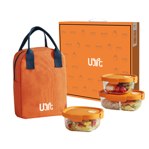 Cung cấp cao Borosilicate <span class=keywords><strong>Glass</strong></span> lưu trữ <span class=keywords><strong>container</strong></span> với không khí-chặt chẽ có nắp đậy borosili thủy tinh tươi Bát ăn trưa Hộp quà tặng - Product Image 1