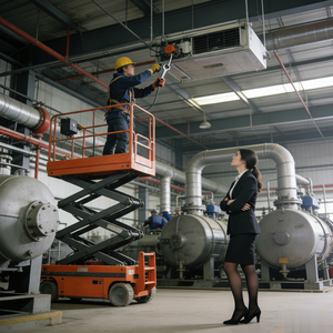 Plateforme élévatrice à ciseaux mobile à livraison rapide de 6 m à 16 m, plateforme aérienne hydraulique, élévateur pour homme en stock - Product Image 1