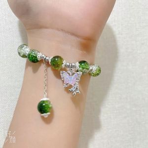 Wholesale Women Stone Bead Glass Beads <b>Bracelet</b> Colorful Crystal <b>Beaded</b> Butterfly Girls <b>Bracelet</b> Ladies <b>Bracelet</b> - Product Image 5