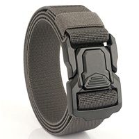 Ceinture YWHCHI multifonctionnelle en nylon, ceinture en toile épaisse à double couche, boucle en alliage d'aluminium, ceinture tactique personnalisée