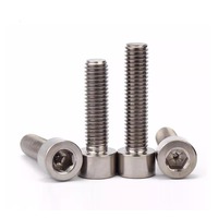 Custom High Quality Screw Fastener M6 M8 M10 M12 Titanium Hex Socket Head Bolts Allen Screw