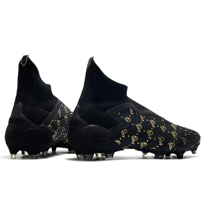 Chaussures de football respirantes avec logo personnalisé, crampons toutes saisons, <span class=keywords><strong>tacos</strong></span> de futbol homme FG, nouveau style, chaussures d'entraînement de futsal avec doublure en mesh - Product Image 4