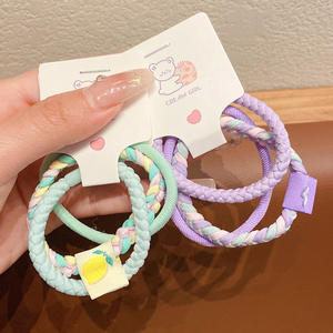 ยางรัดผมไม่ทำลายเส้นผม - ที่รัดผมหางม้า 3 ชิ้น - ยางรัดผมแบบยืดหยุ่นสำหรับผมหนา - ที่รัดผมแบบถักสำหรับผู้หญิงและเด็กผู้หญิง - Product Image 2