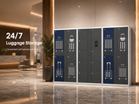 Casillero Inteligente para Equipaje, Sistema de Almacenamiento de Equipaje de Autoservicio, Sistema Seguro de Almacenamiento de Equipaje para Hoteles, Centros Comerciales y Apartamentos, OEM ODM