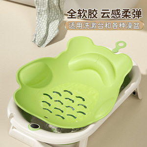 Bañera para Bebé en Forma de Manzana, Material PP, Multifuncional, 0-12 Meses, Gris, Verde, Rosa - Product Image 3