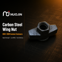 Écrou à oreilles hexagonales forgé en acier au carbone OEM ODM, écrou papillon, fixation de serrage, pièces de quincaillerie pour coffrage, direct usine
