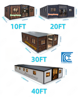 Maison conteneur extensible moderne de luxe avec un design élégant et une isolation thermique pour villa de vacances et site de glamping